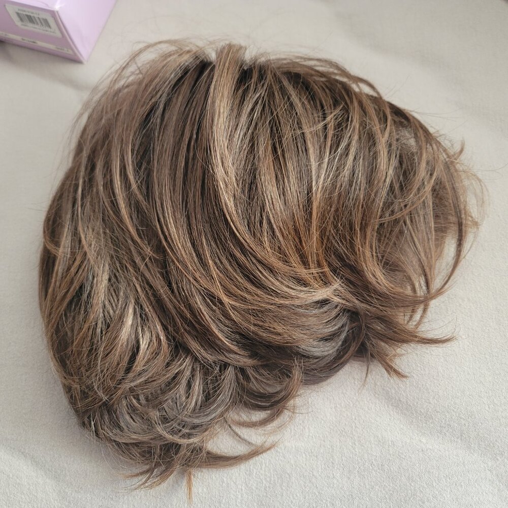 Jamie Lynn VersaFiber® Wig by Paula Young,  8/12A#6 Peacon Delight Rooted